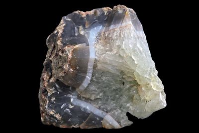 Moss Agate with Fortification and crystalline Quartz