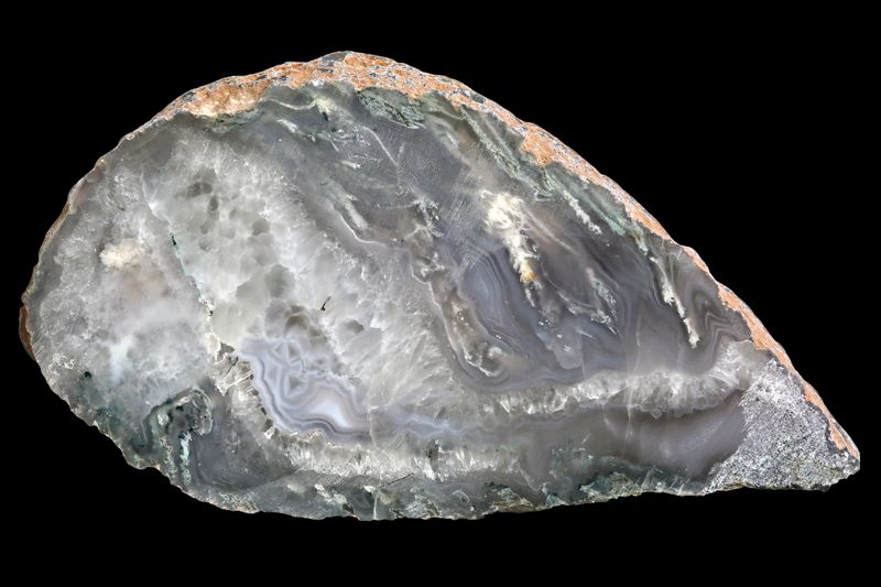 Moss Agate, crystal Quartz centre &amp; Agate floater