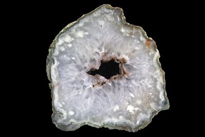 Plumy Crystal Quartz with geode centre