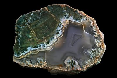 Agate and Jasper mix with Moss Flowers.  Rare