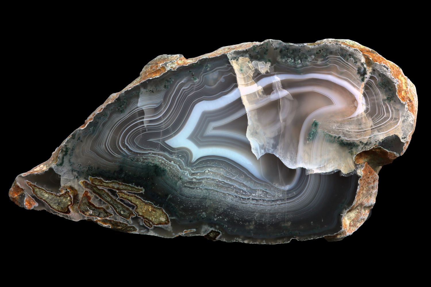 Bold Fortification Moss Agate