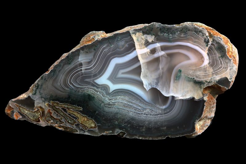 Bold Fortification Moss Agate