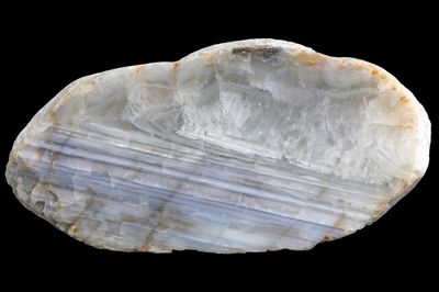 Banded Agate with a Crystal Quartz cap
