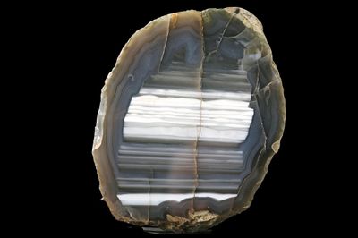 Picture Agate. Fortification edge and banded centre