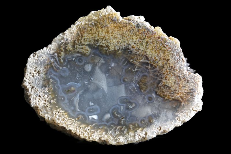 Lightly Fortified Moss Agate.  Very unusual