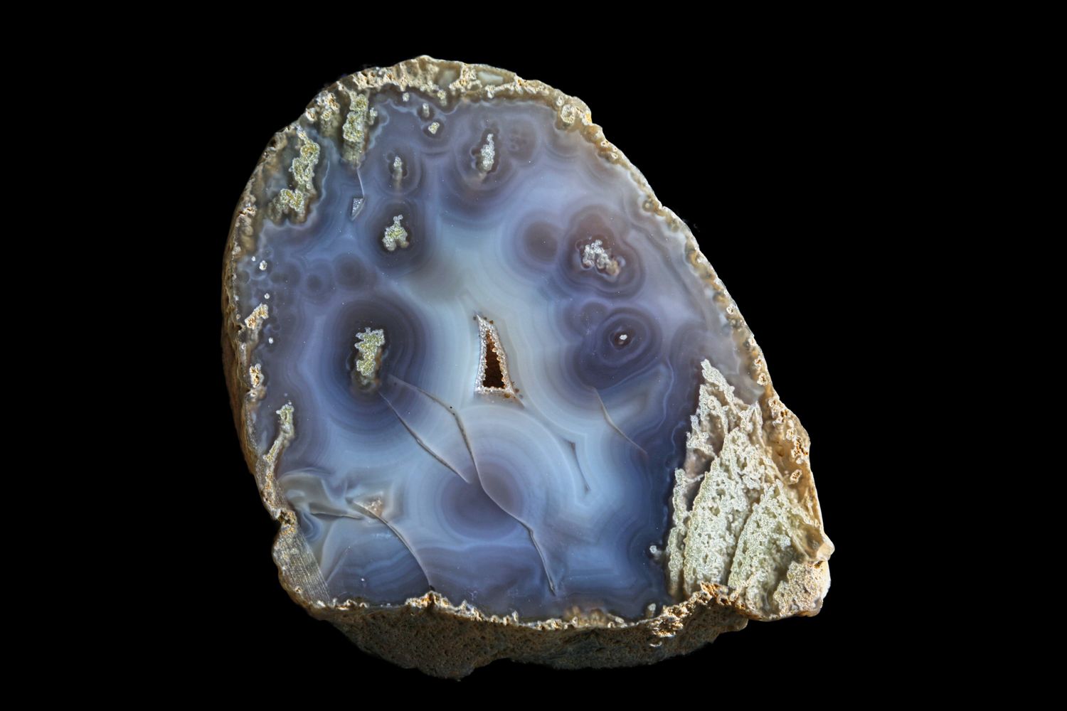 Fortified Moss Agate with Bulls Eyes