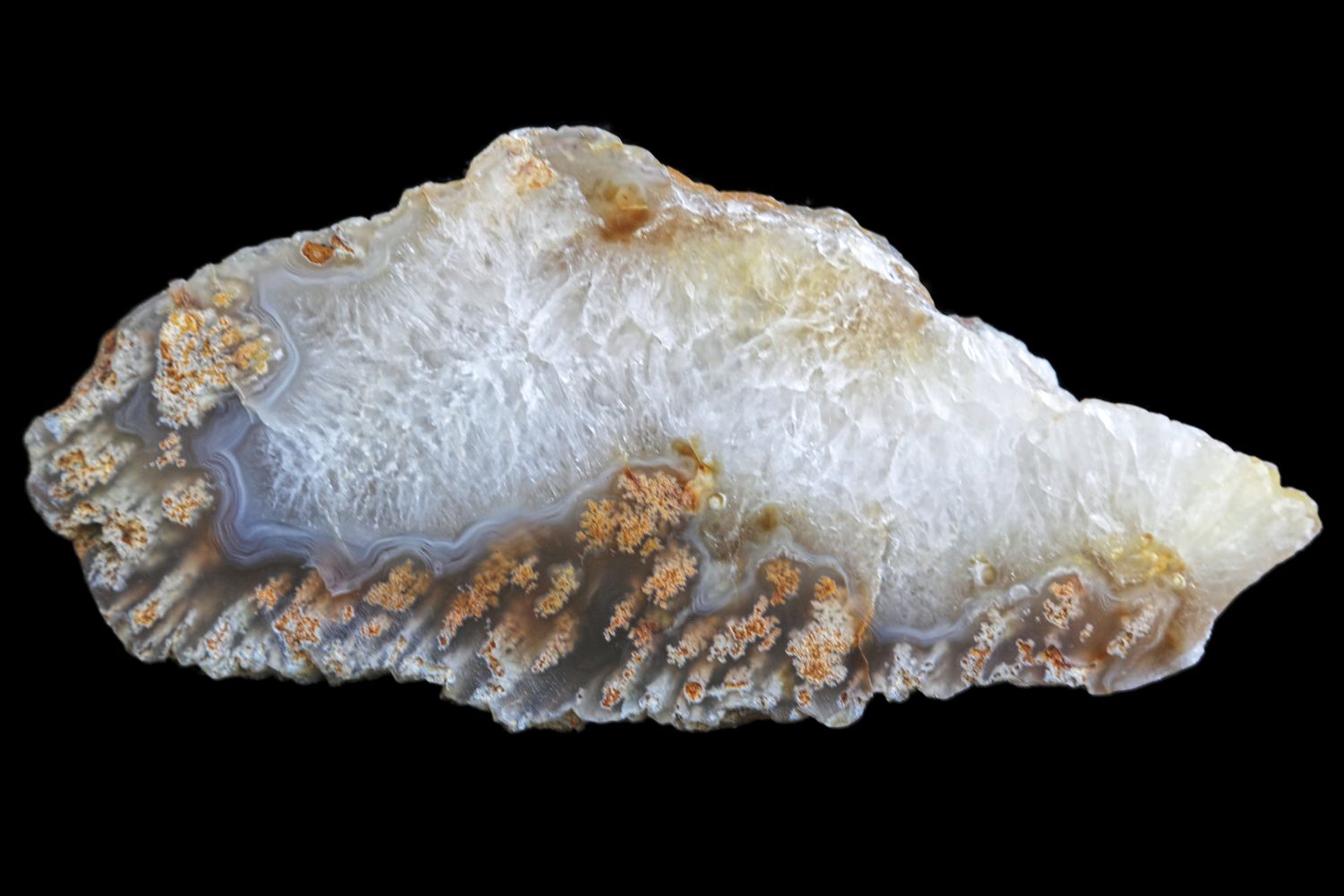 Plumy Moss with Crystal centre