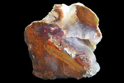 Jasper Agate.  Dense Moss.  (Jasper and Agate joined in the same rock)