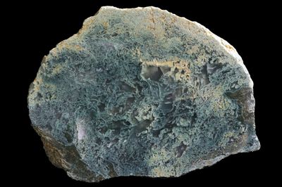 Extremely Large Dinner Plate Sized Slab.  Green Moss Agate (3.1 kg)