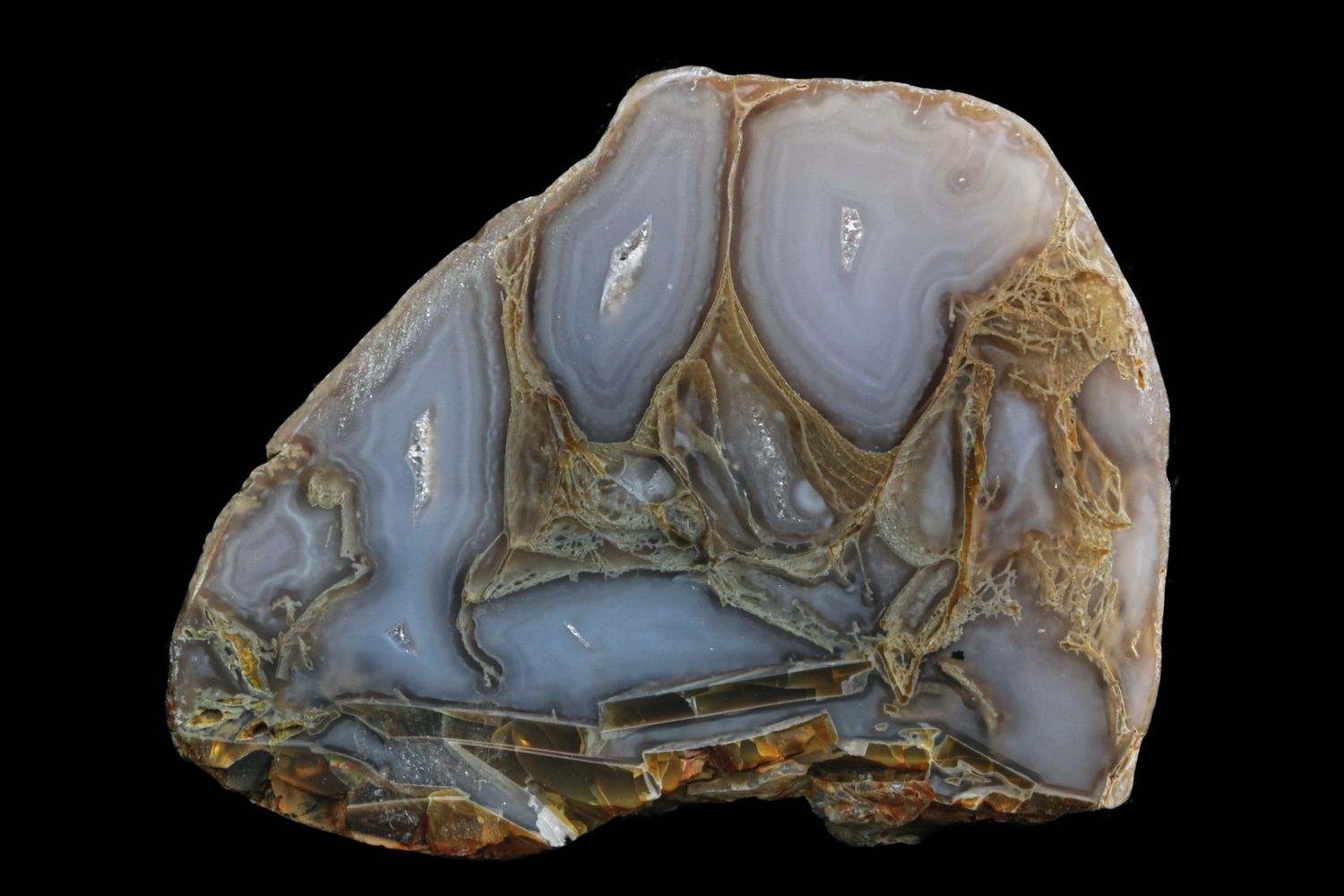 Moss Agate with multiple Agate centres