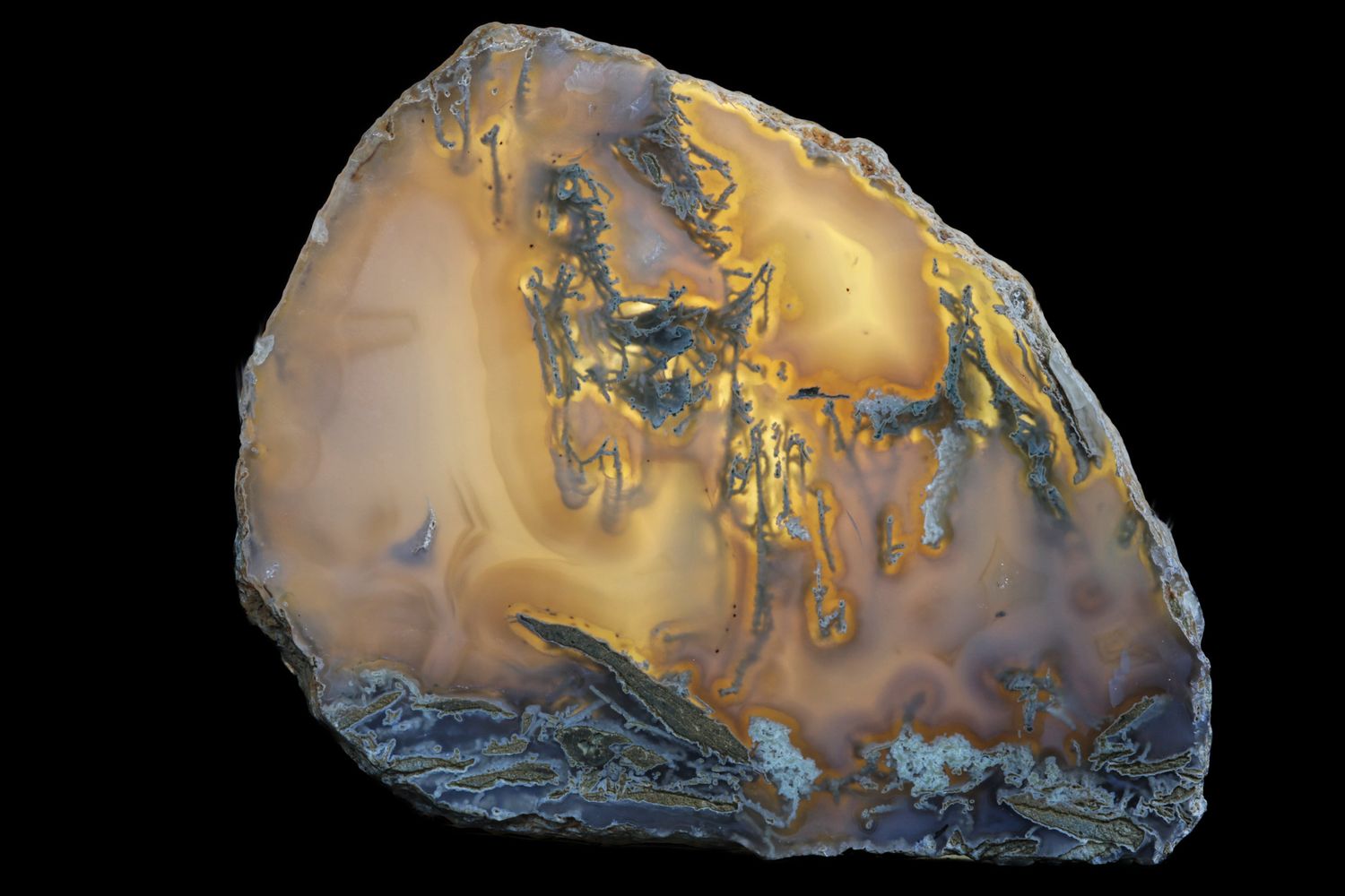 Moss Agate, light fortification, Aquarium Agate.  Flawless.  Can be backlit