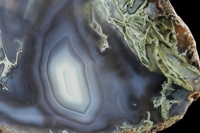 Plumy Moss Agate, light Fortification.  Flawless Agate