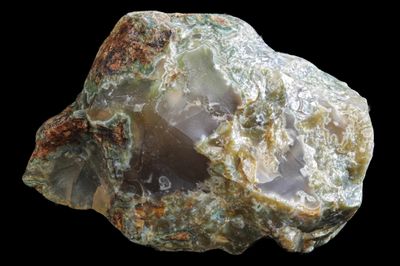 Plumy Moss Agate, Aquarium Agate (you can see into it)