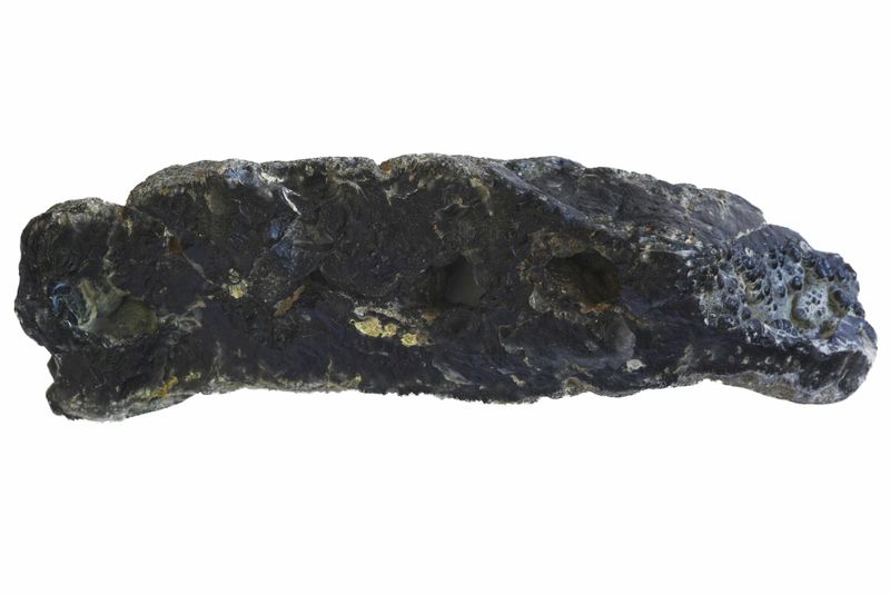 Black Agate with Botryoidal Geode in the centre