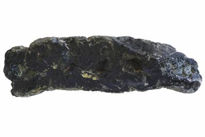 Black Agate with Botryoidal Geode in the centre