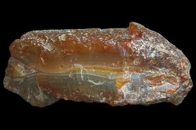 Carnelian Agate with white fortification centre