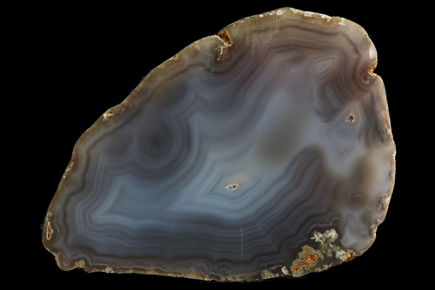 Light Fortification Agate.  Flawless Agate