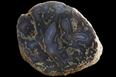 Moss Agate, multiple fortification centres, Pyrite inclusions Moss Agate, multiple fortification centres, Pyrite inclusions