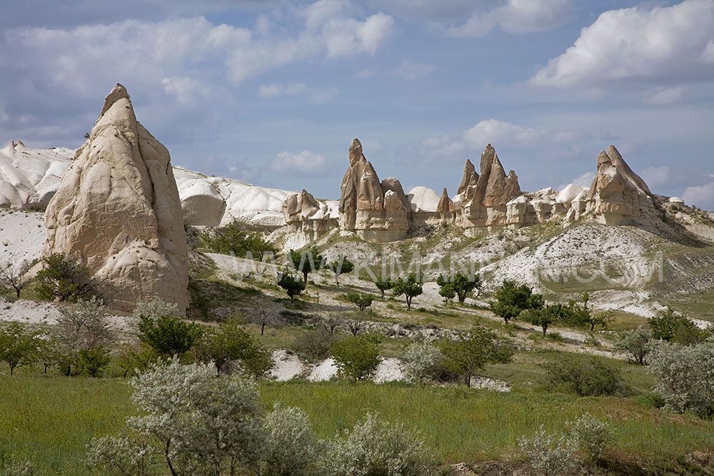 Fairy Chimneys and lunar landscapes in Love Valley, Cappadocia, Turkey