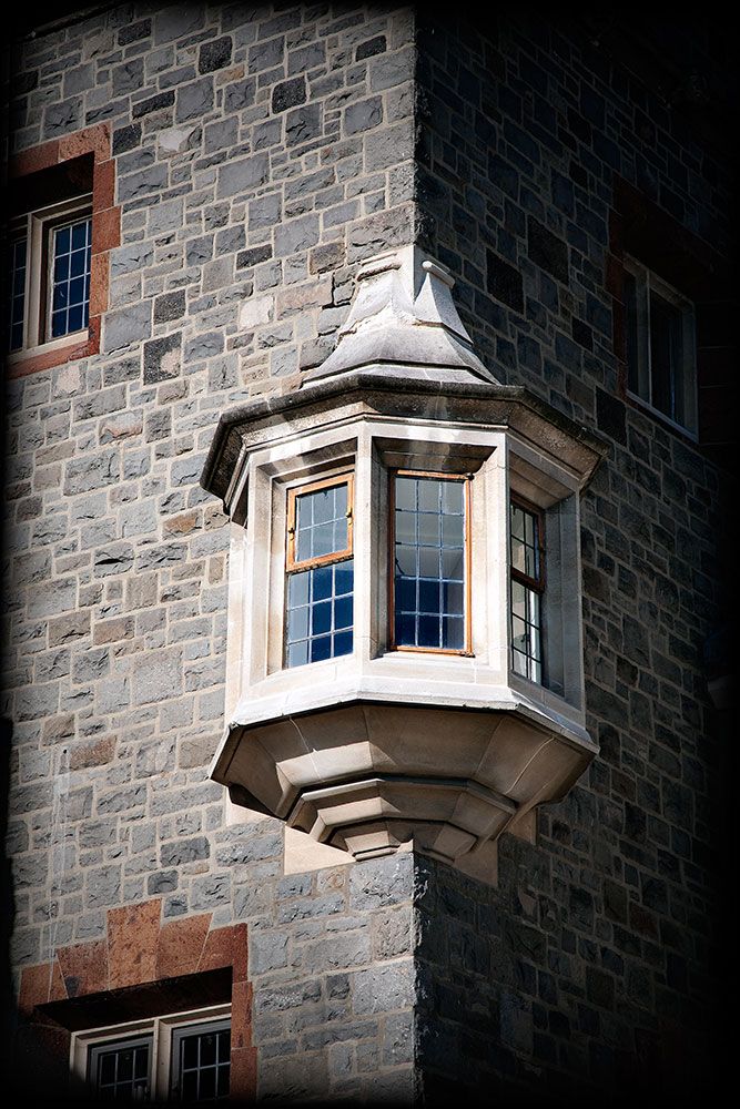Window at Christ's College School with intricate design