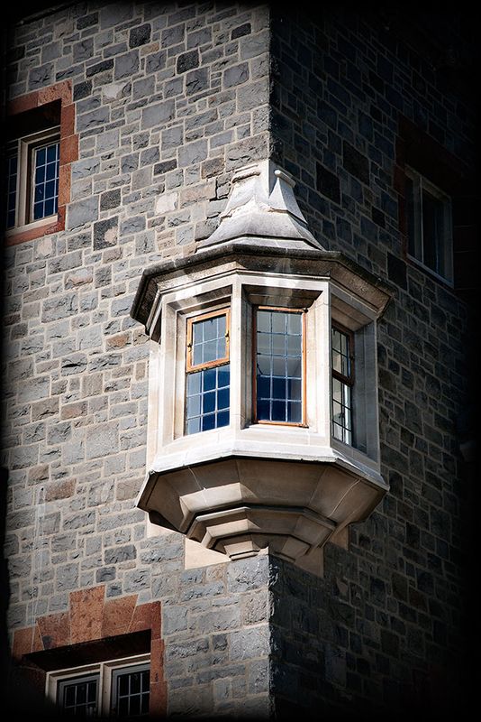 Window at Christ's College School with intricate design