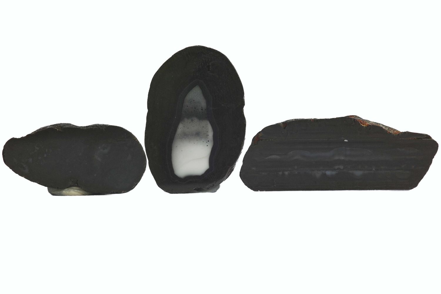 For Alex Brown - 3 RARE Black Agates (Rare find)