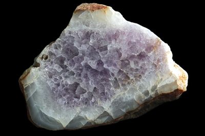 Solid Amethystine Quartz (RARE). From Canterbury, New Zealand