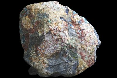 Agate with dark green Mossy Flowery growths, multicoloured skin