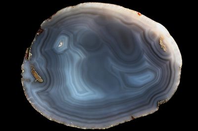 Fortified blue grey Agate, Mossy inclusions