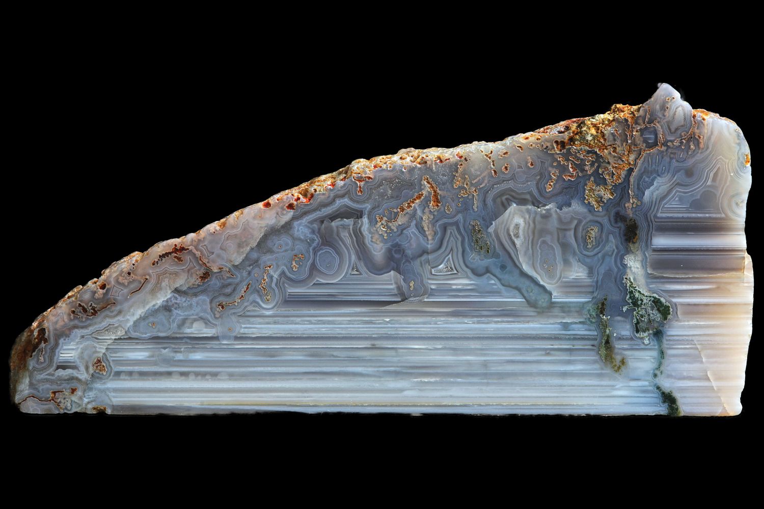 Waterline Agate, Mossy inclusions (RARE, from a location you can no longer access)