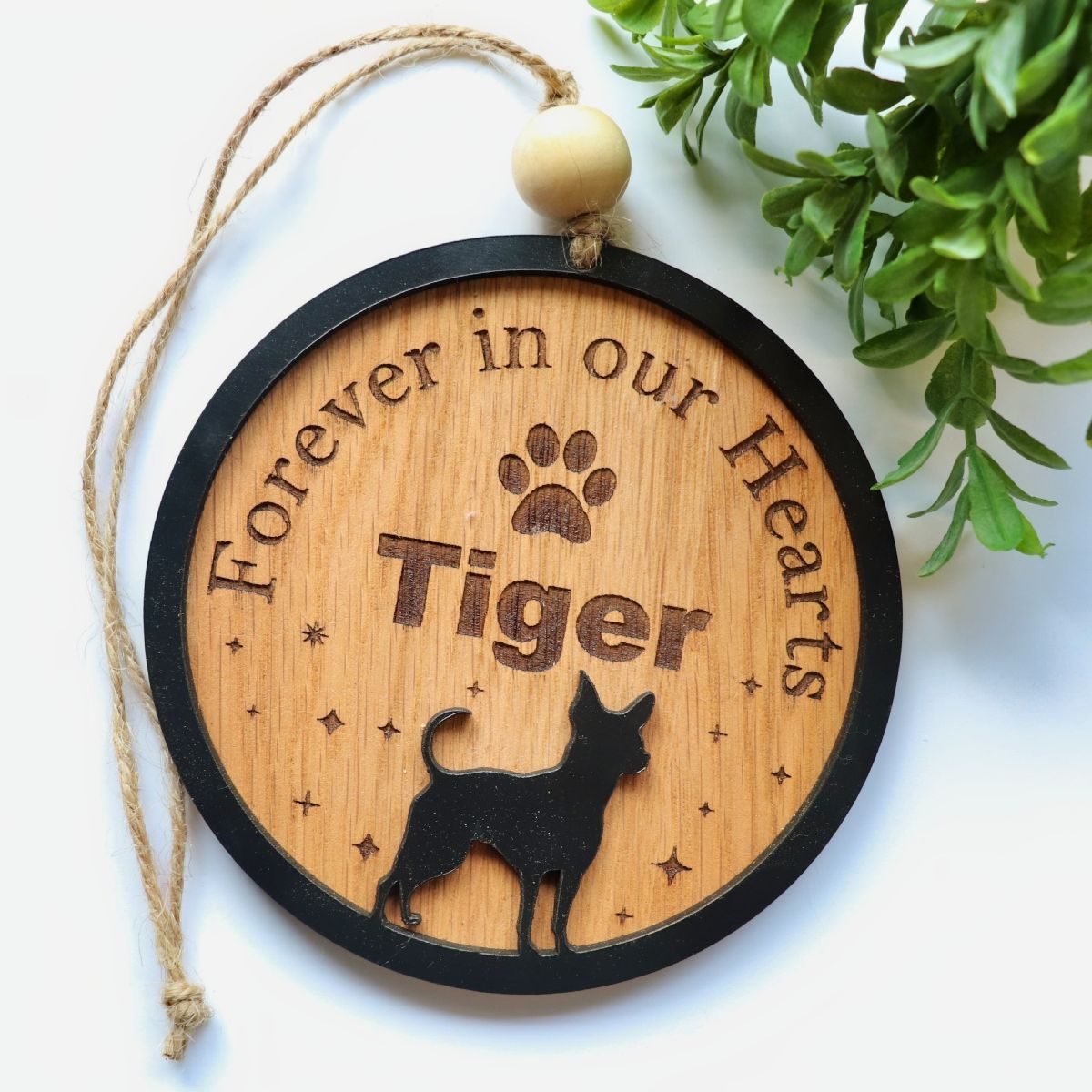 Forever in my heart Dog Silhouette Pet Memorial