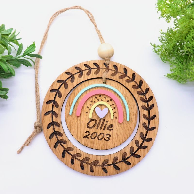 Rainbow Leaf Garland Pet Memorial
