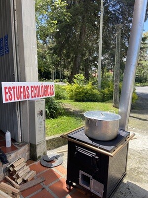 Estufa ecológica 1 puesto  tamalera  en  lamina alfajor 2.5 mm   baja
