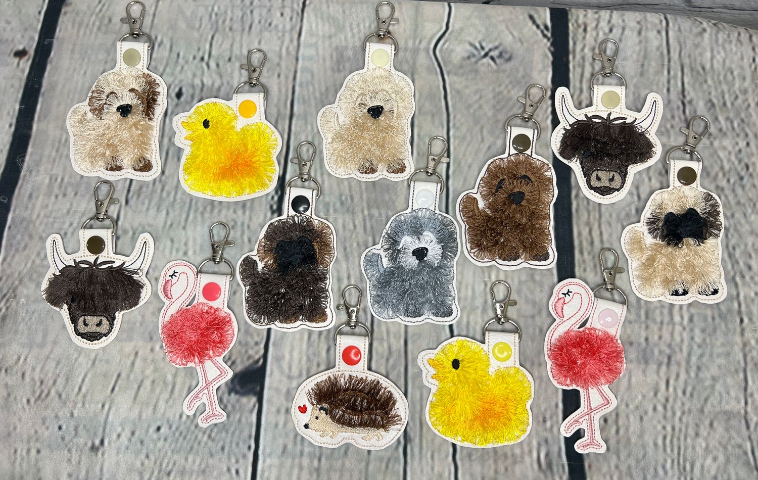 Fringed Keychains