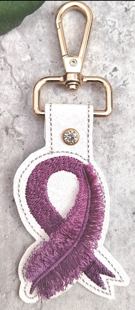 Fringed Ribbon Keychain