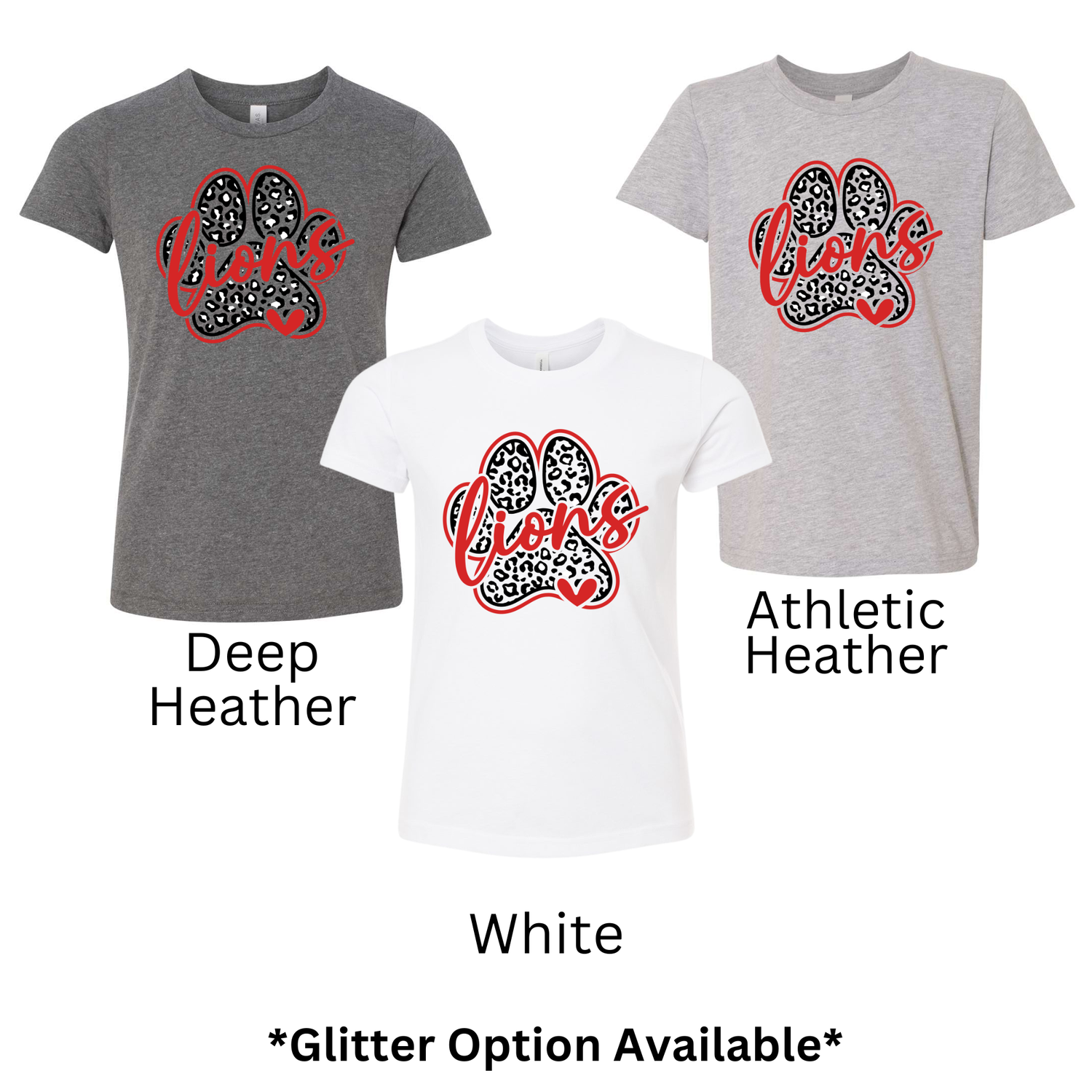 Lion Paw with Heart *Glitter Vinyl Option