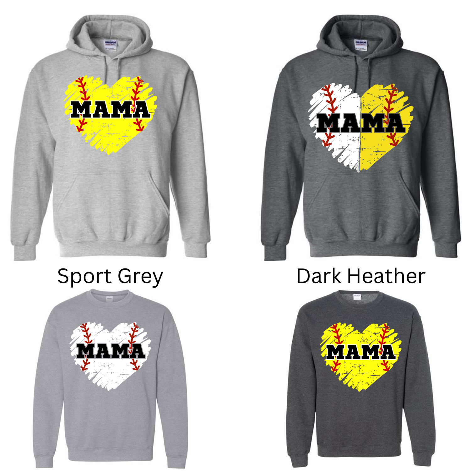 Heart Mama Baseball and/or Softball