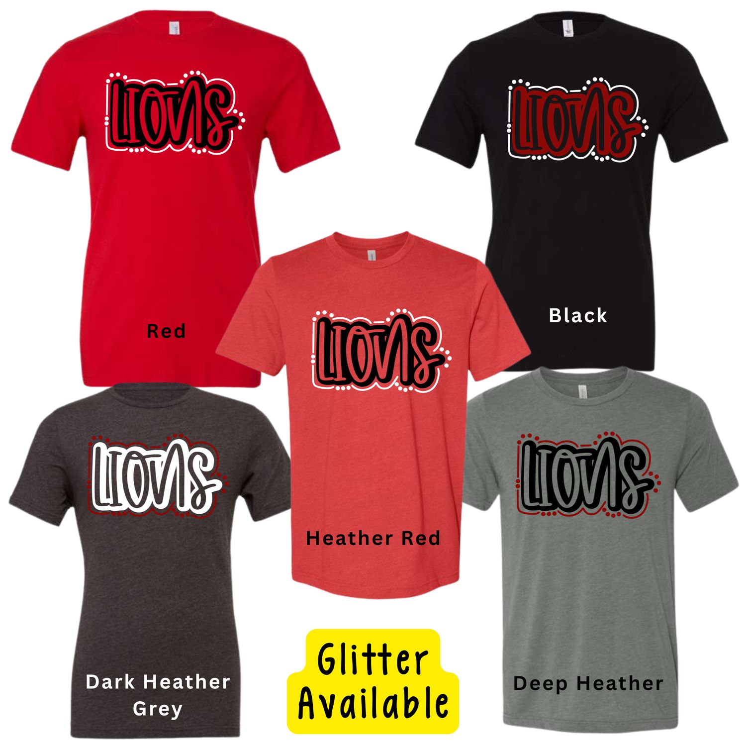 Lions Dot Outline *Glitter Available