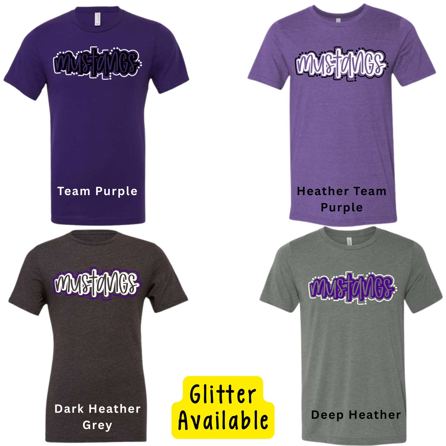 Mustang Dot Outline- *Glitter Available