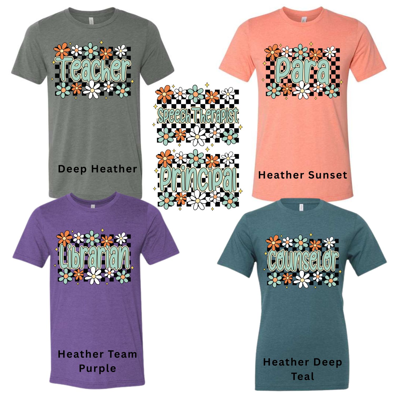 Checkered Floral Title