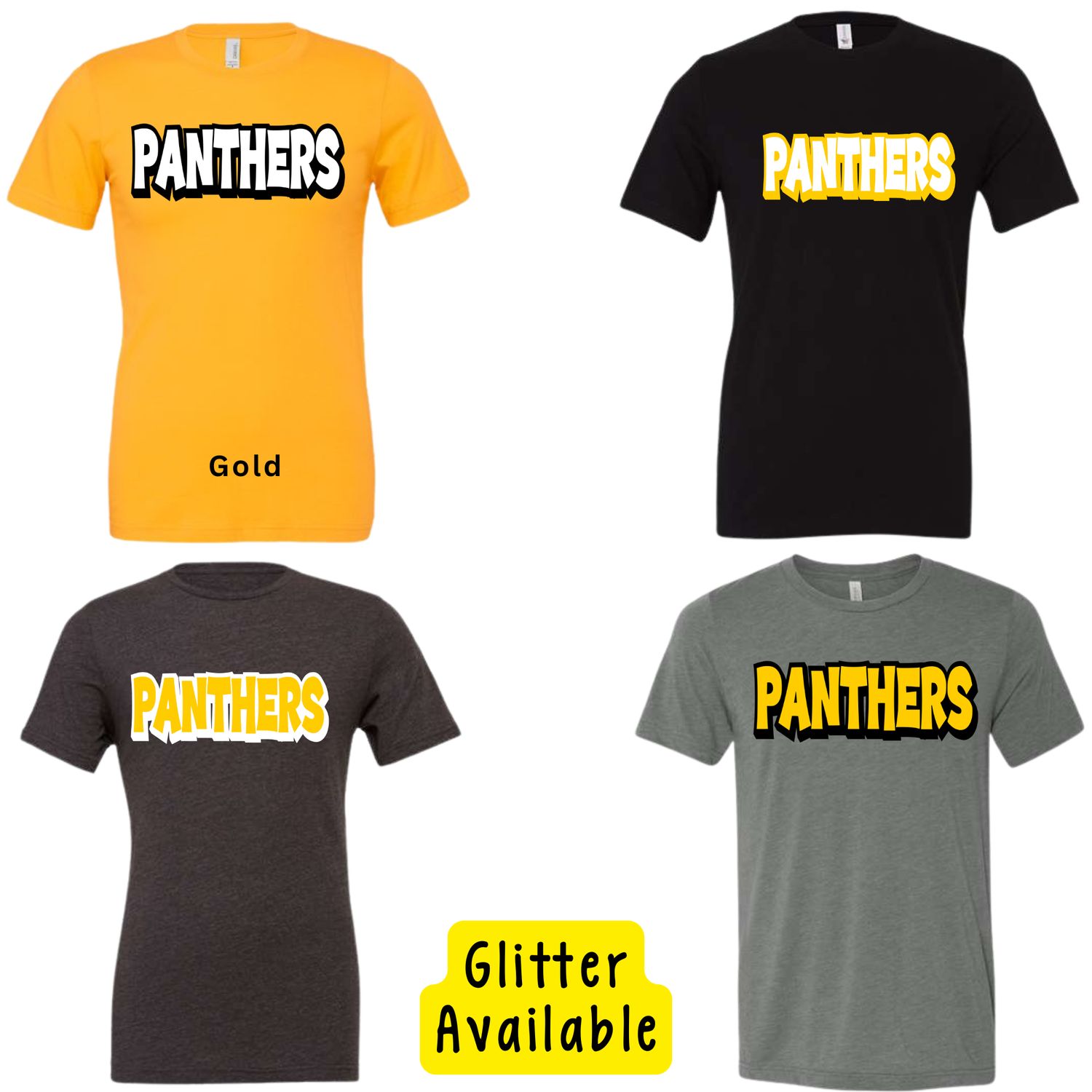 Panthers Bold - Glitter Available