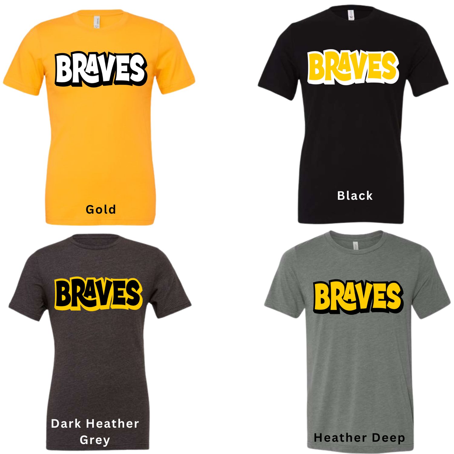 Braves Bold- Glitter Available