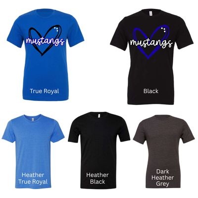 Mustang Heart- Glitter Available
