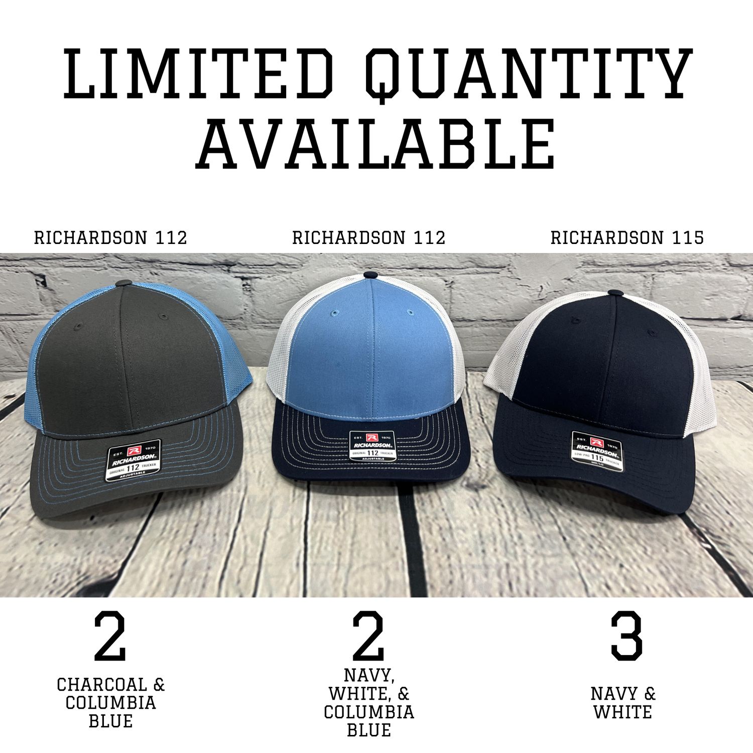Limited Quantity Hats