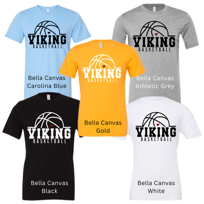Viking Basketball Only Mini Heart