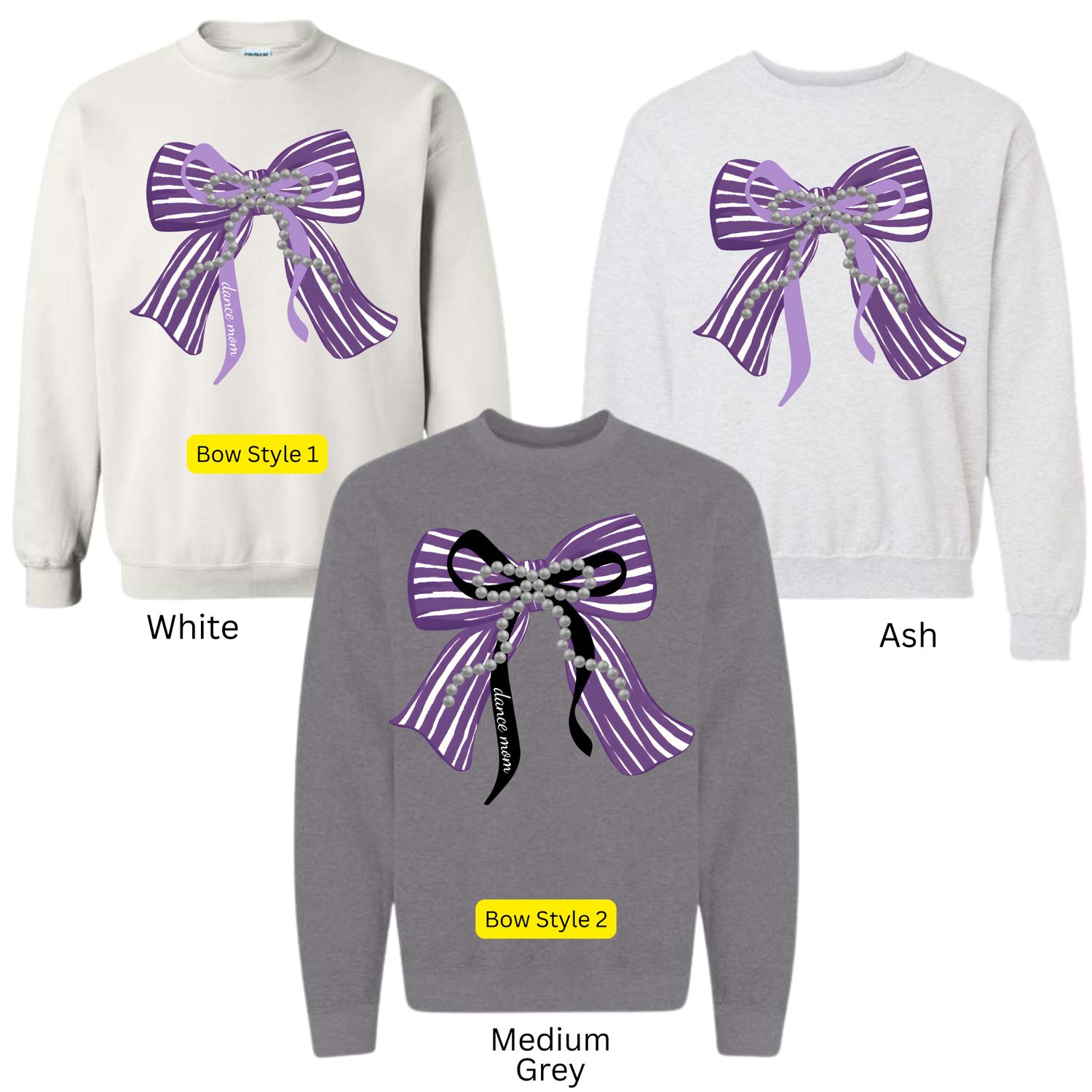 Purple Dance Coquette Bow