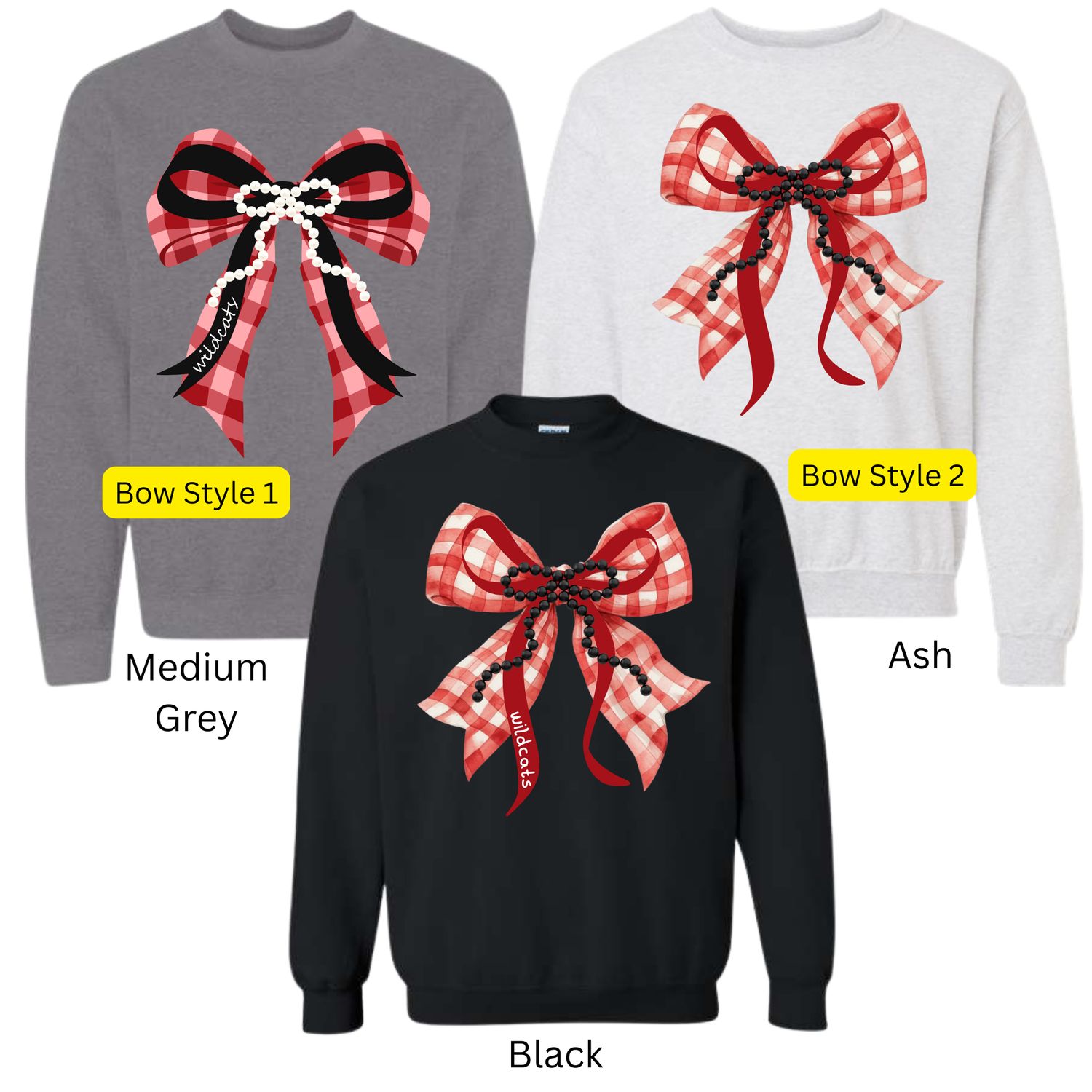 Wildcats Coquette Bow Style