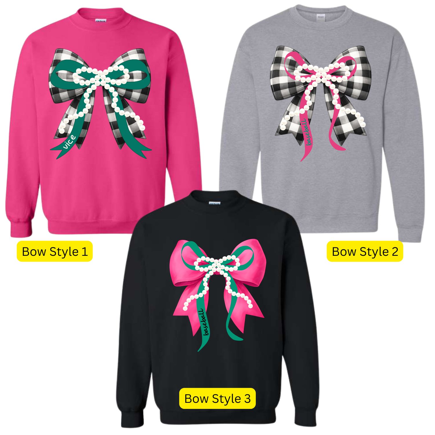 Vice Baseball Coquette Bow