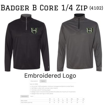 Badger B Core 1/4 Zip (Embroidered)