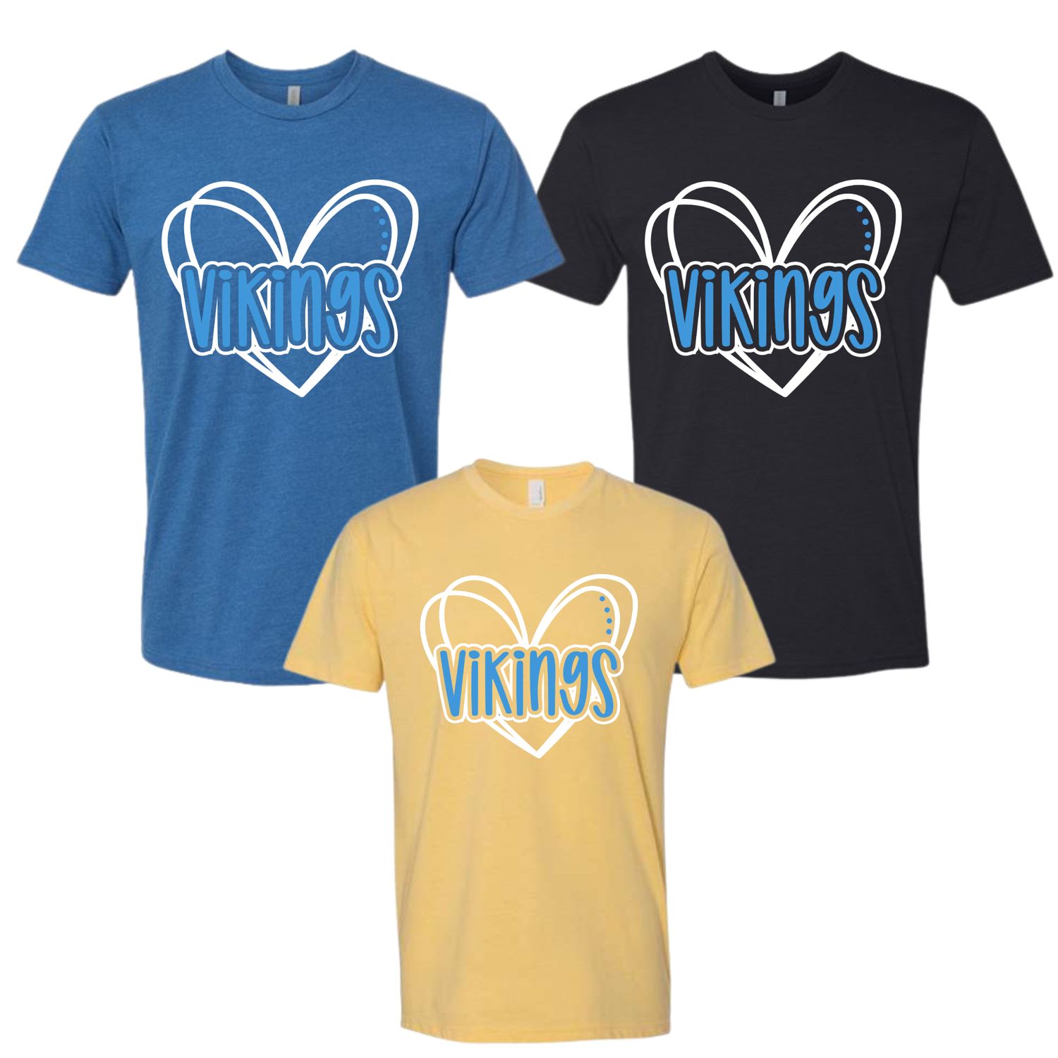 Vikings Heart Outline